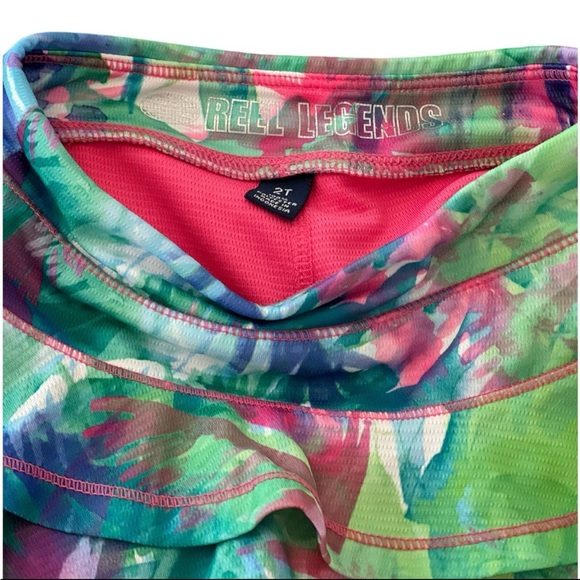 VERY Pretty Reel Legends Multicolor Tiered Ruffle Skort - Girls 2T (Like New) - Picture 5 of 7